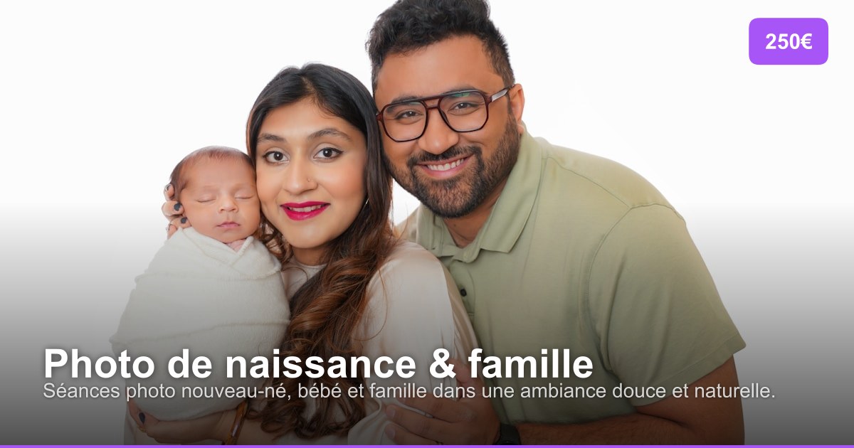 Photo de naissance & famille - Photographe Belgique en Belgique